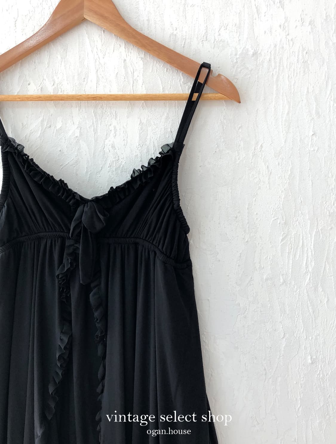 vintage midnight frill chiffon cami dres 상품이미지6