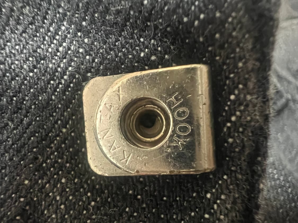 발망 메인라벨 6포켓 슬림 바이커진 32사이즈 흑청 빈티지 상품이미지7