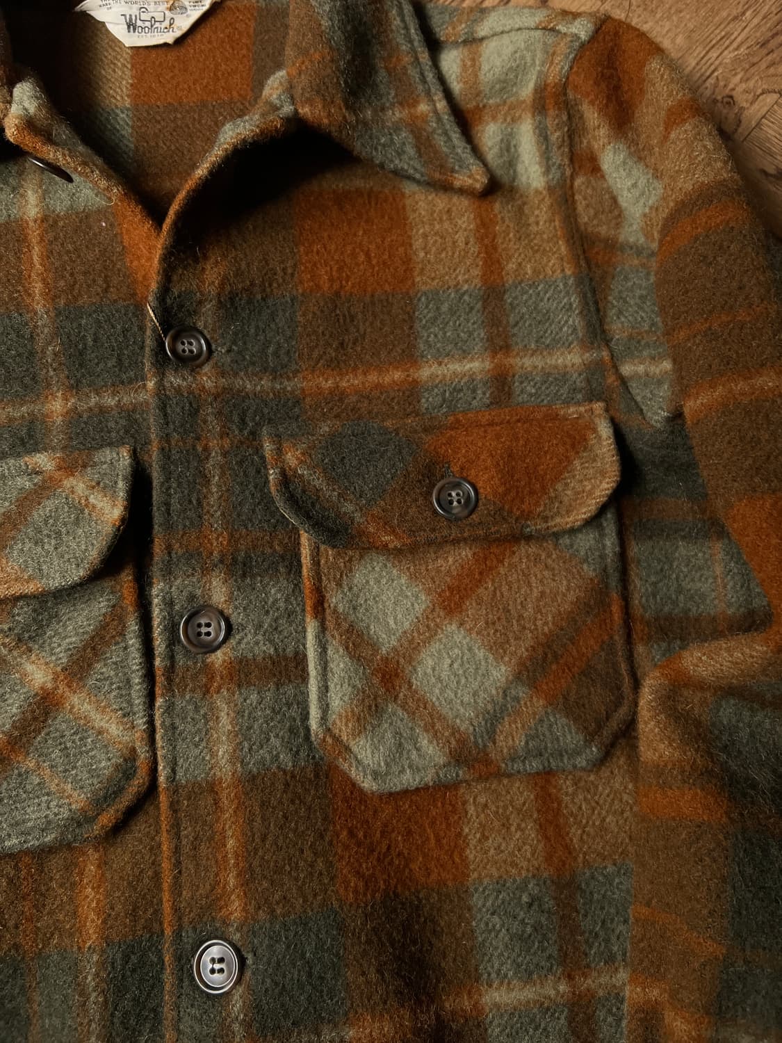 [S]70's 울리치 USA 우먼스 체크 울 셔츠 상품이미지3