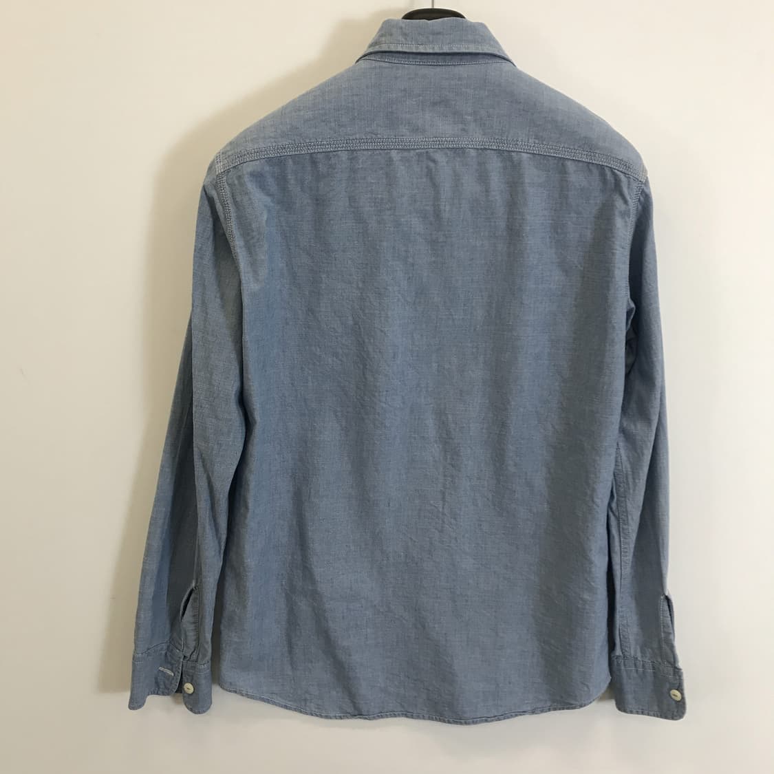 유니클로 샴브레이 셔츠 라이트블루 [M] 상품이미지4