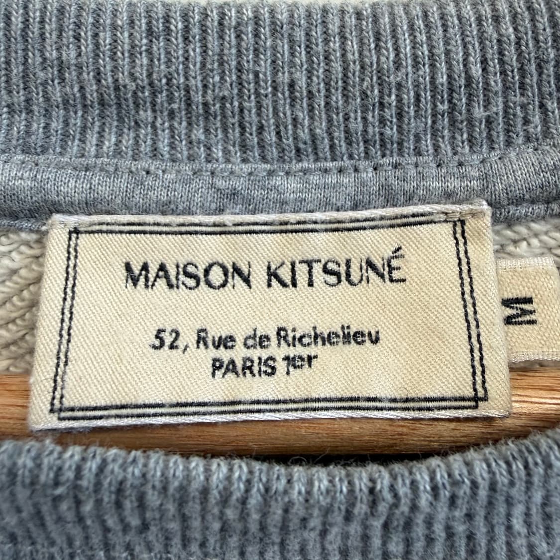 메종키츠네 트리컬러 폭스 맨투맨 M사이즈 상품이미지4