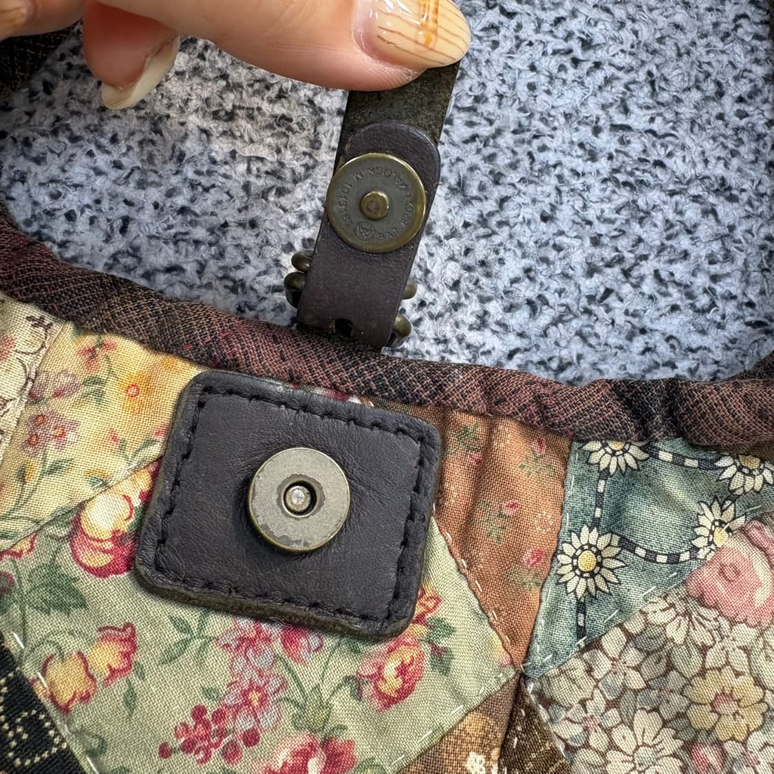 빈티지 퀄팅 토트백 0429M 상품이미지4