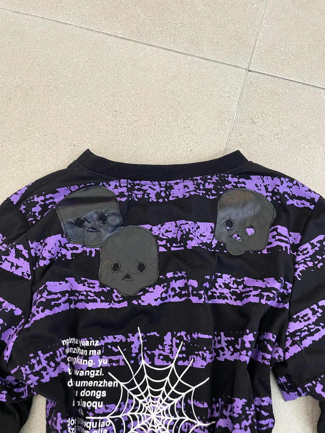 퍼플 스트라이프 펑크 롱슬리브 상품이미지8