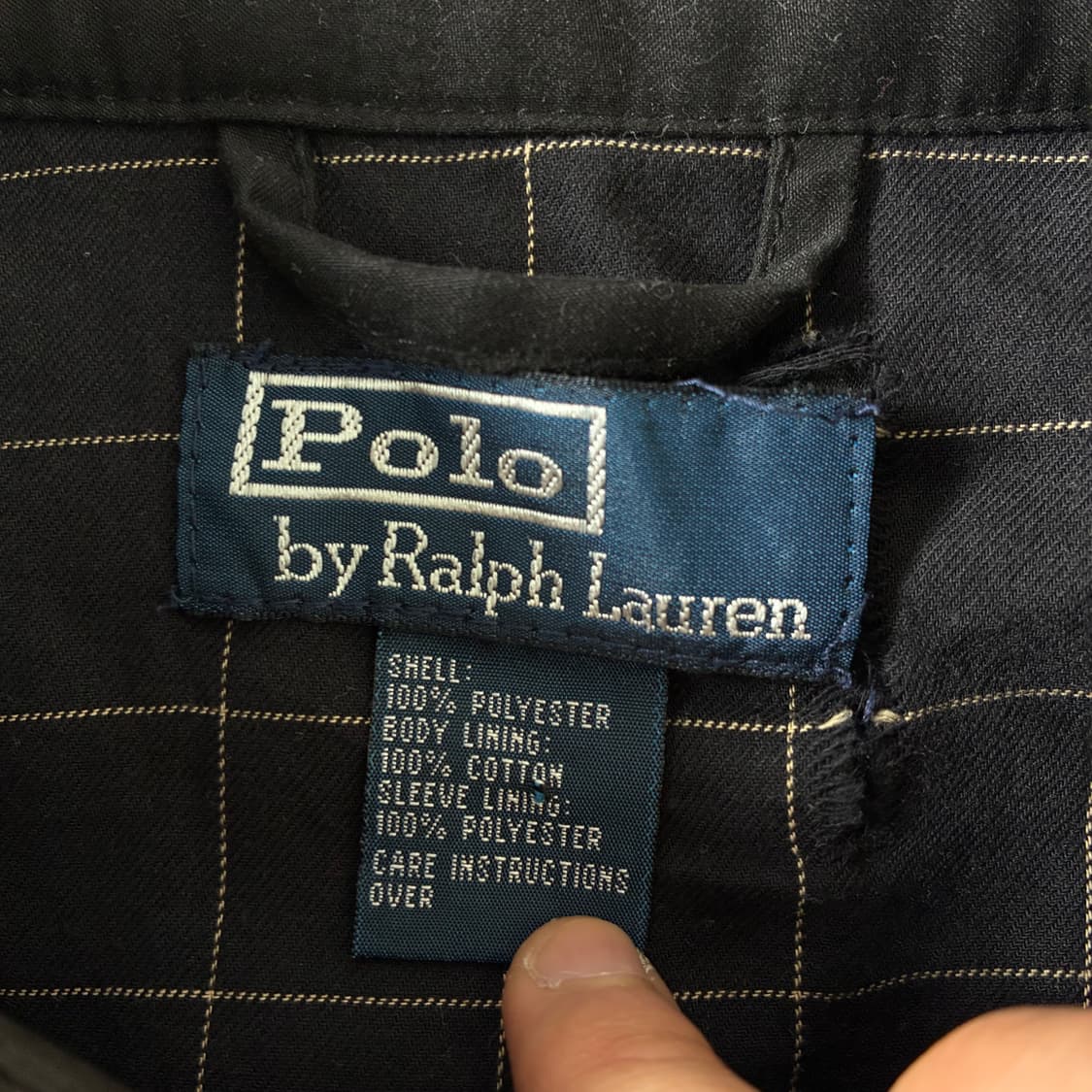 Polo 폴로 랄프로렌 안감체크 폴리쉘 바이윙 자켓 상품이미지6