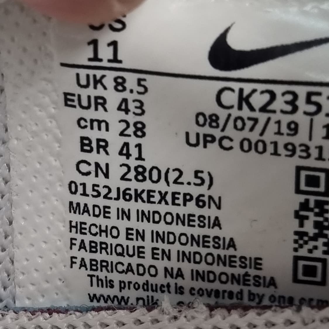 나이키 데이브레이크 흰검빨 남성운동화280 상품이미지6