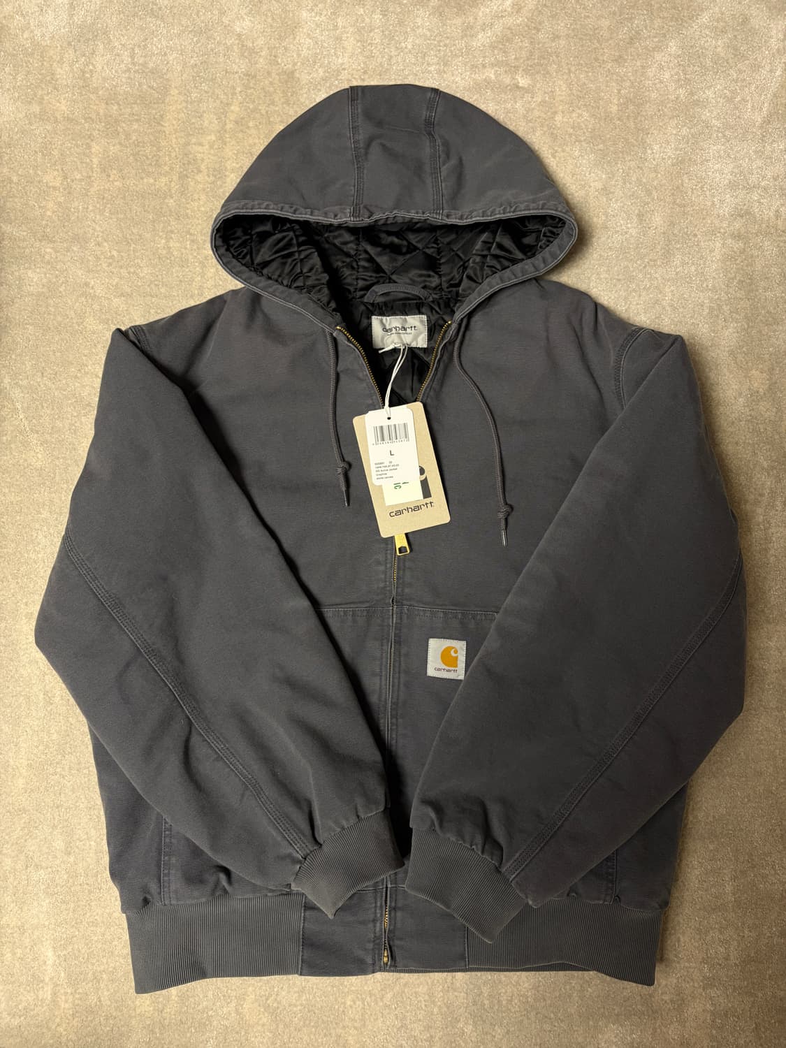 칼하트 og 액티브 자켓 stone canvas 새상품 상품이미지1