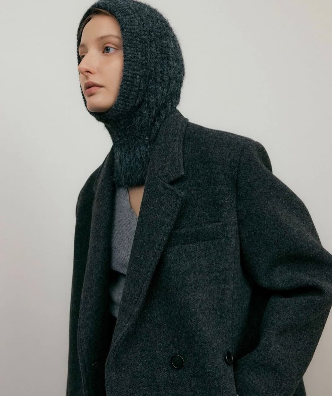 아워코모스 993 bustier set double wool coat 상품이미지2