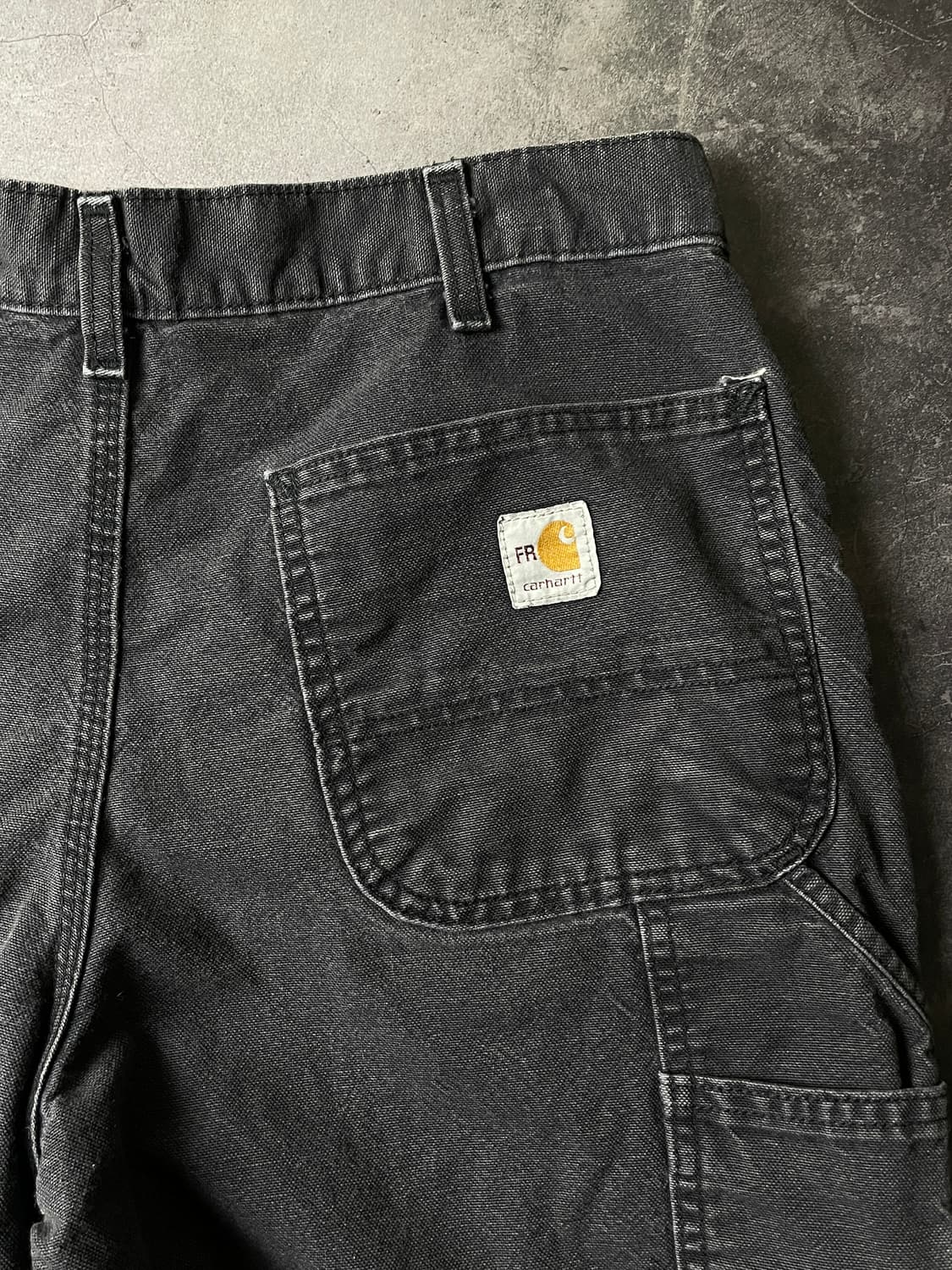 CARHARTT 칼하트 빈티지 차콜블랙 싱글니 워크팬츠 상품이미지8