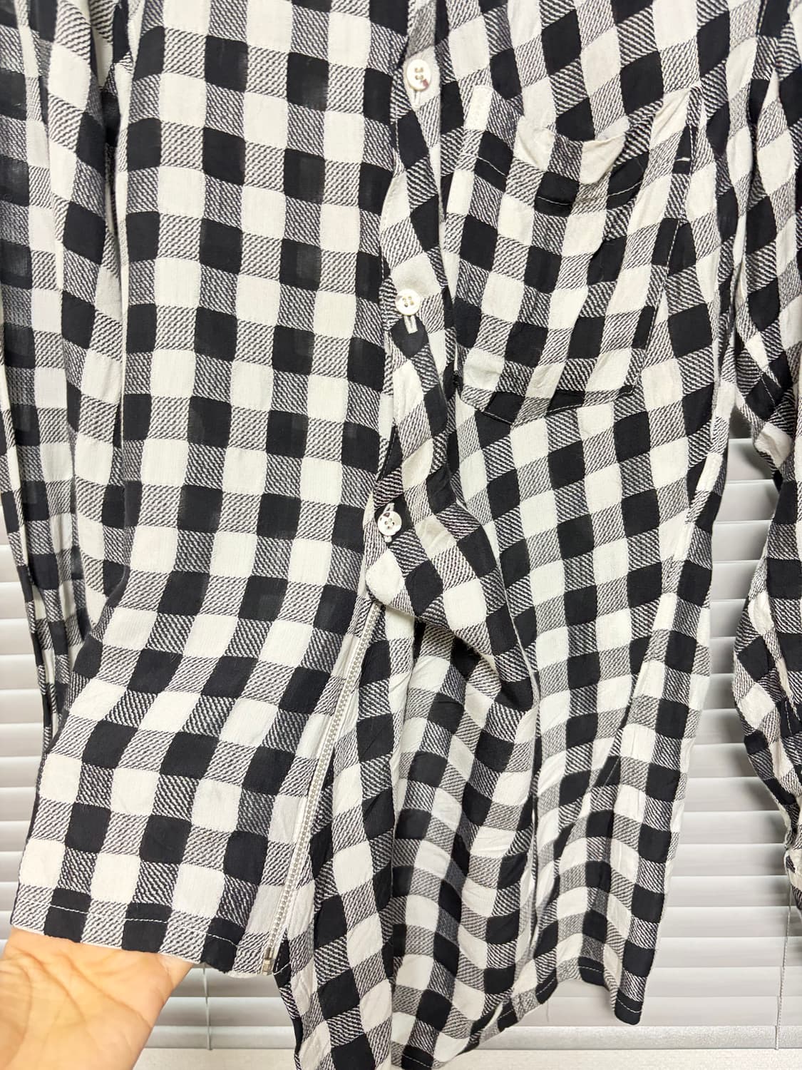Tricot Comme des garcons check shirt 상품이미지5
