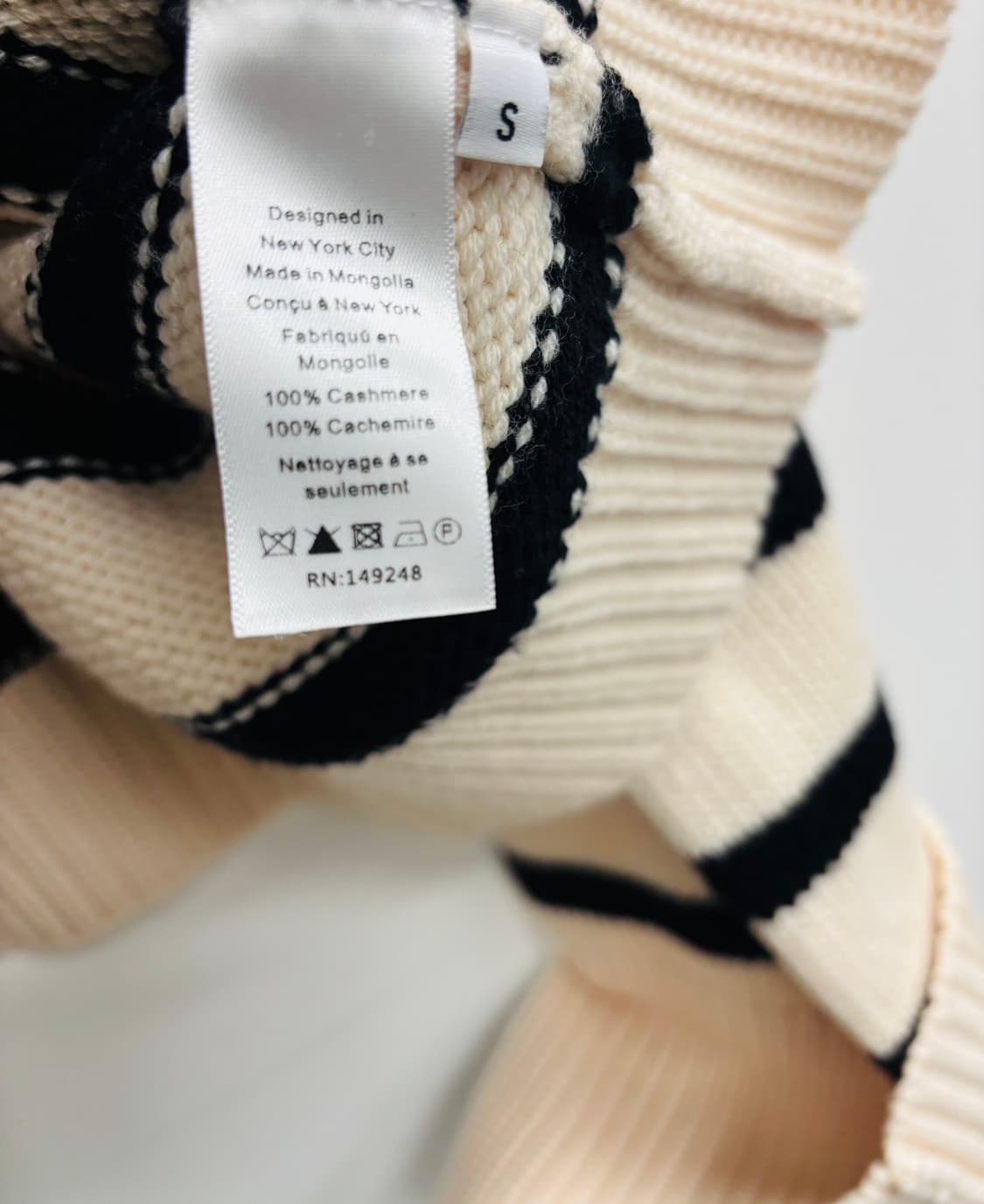 케이트 KHAITE 100% 캐시미어 스트라이프 니트 상품이미지6