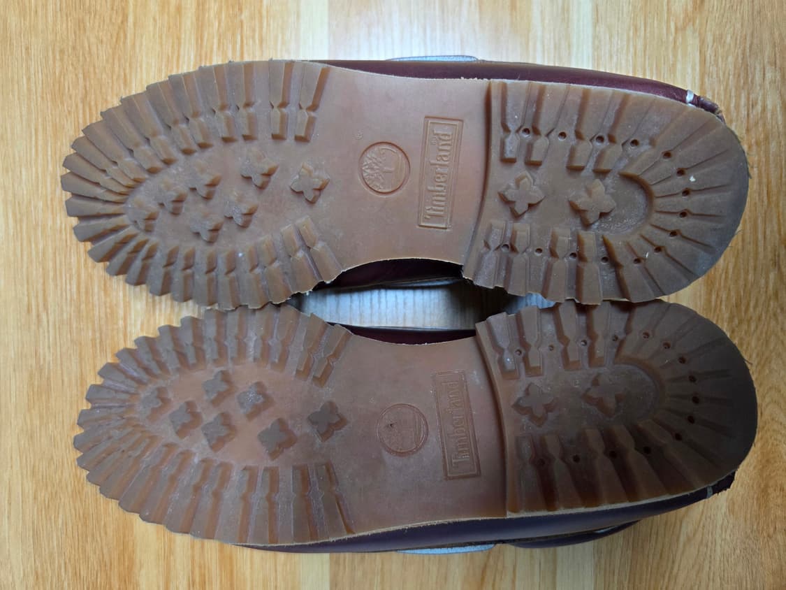 팀버랜드 3아이 보트슈즈 버건디 280사이즈 판매 상품이미지4