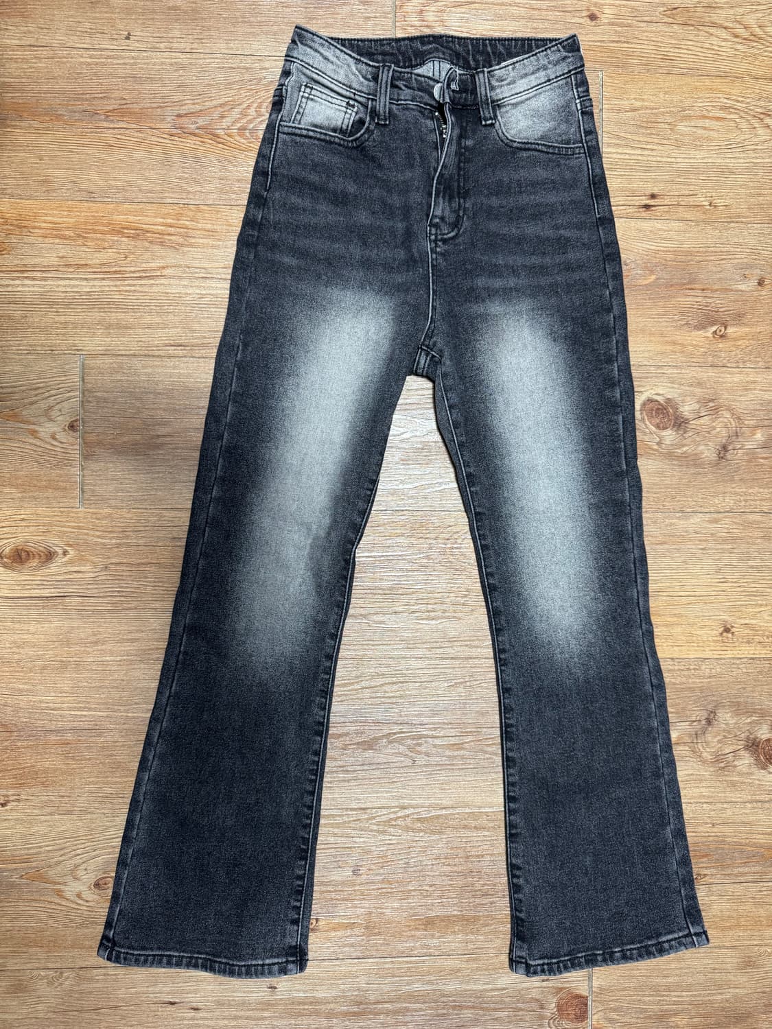 🔥(새상품) 애니웨이모어 부츠컷 데님 바지 S (숏버전)👖 상품이미지1