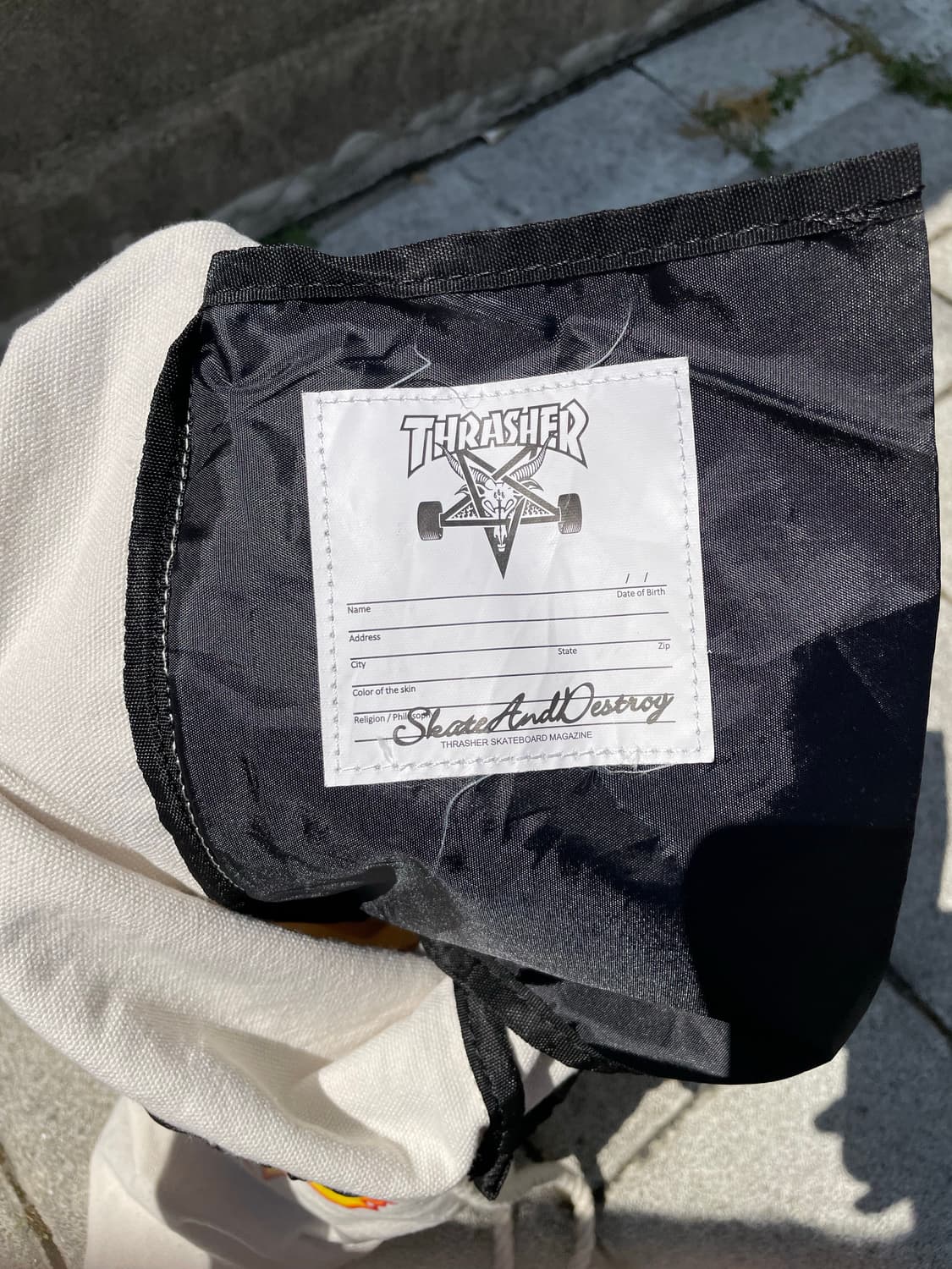 Thrasher 트레셔 플레임 로고 캔버스 스트링 짐색 상품이미지4