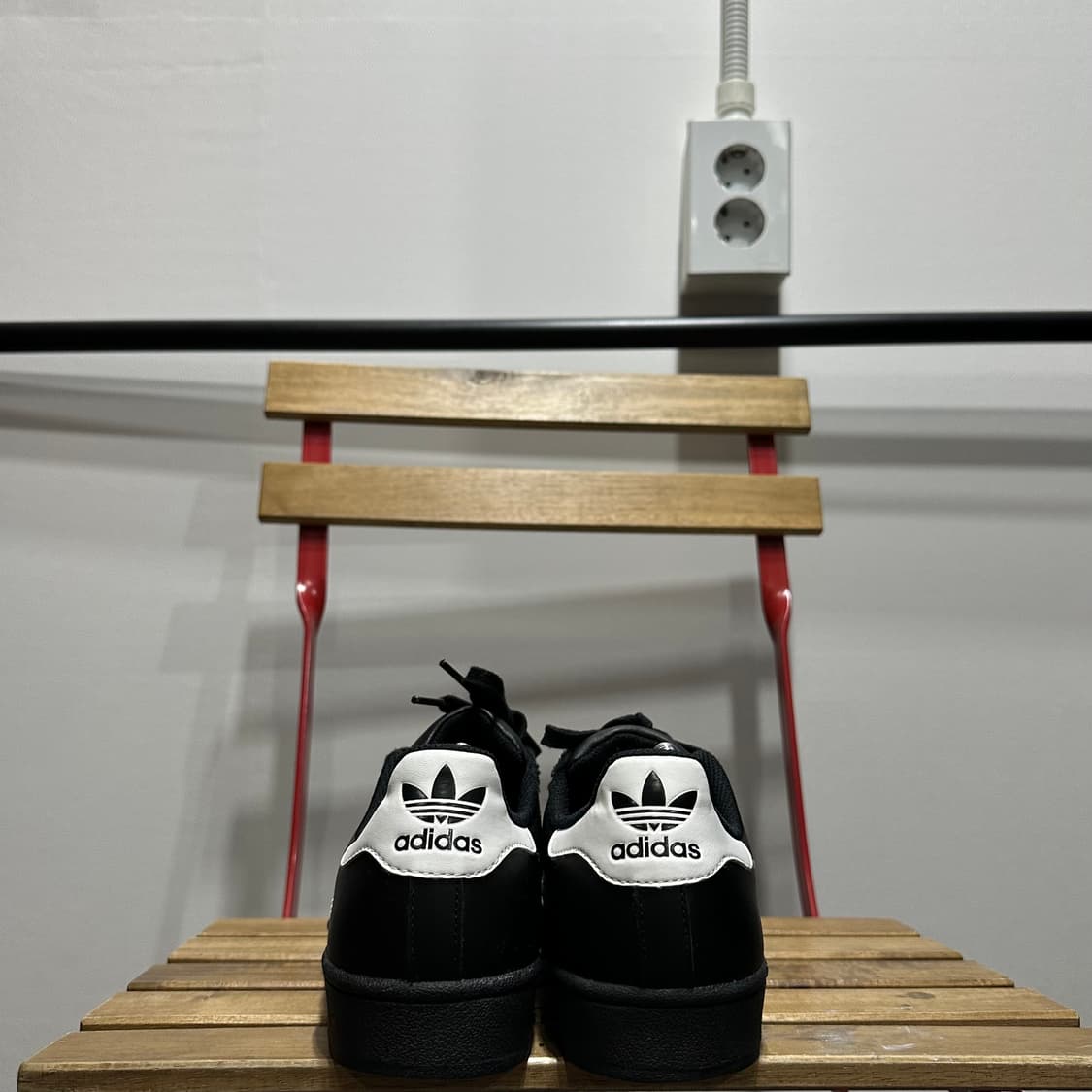 260) 아디다스 운동화 남성 남자 신발  슈퍼스타 블랙 화이트 상품이미지4