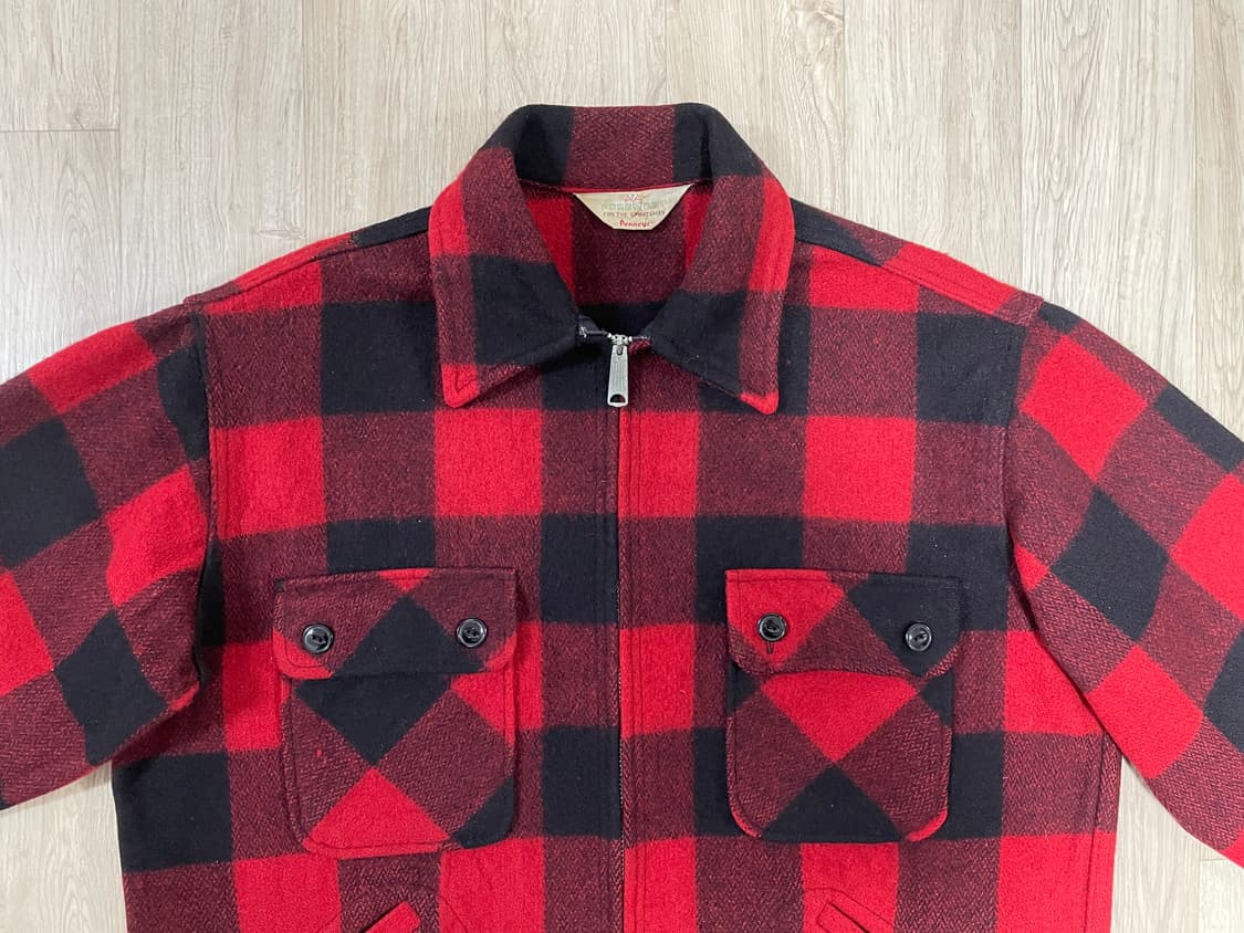105) 60's JC페니 체크 울 맥키노자켓(RRL&LVC&폴로) 상품이미지5