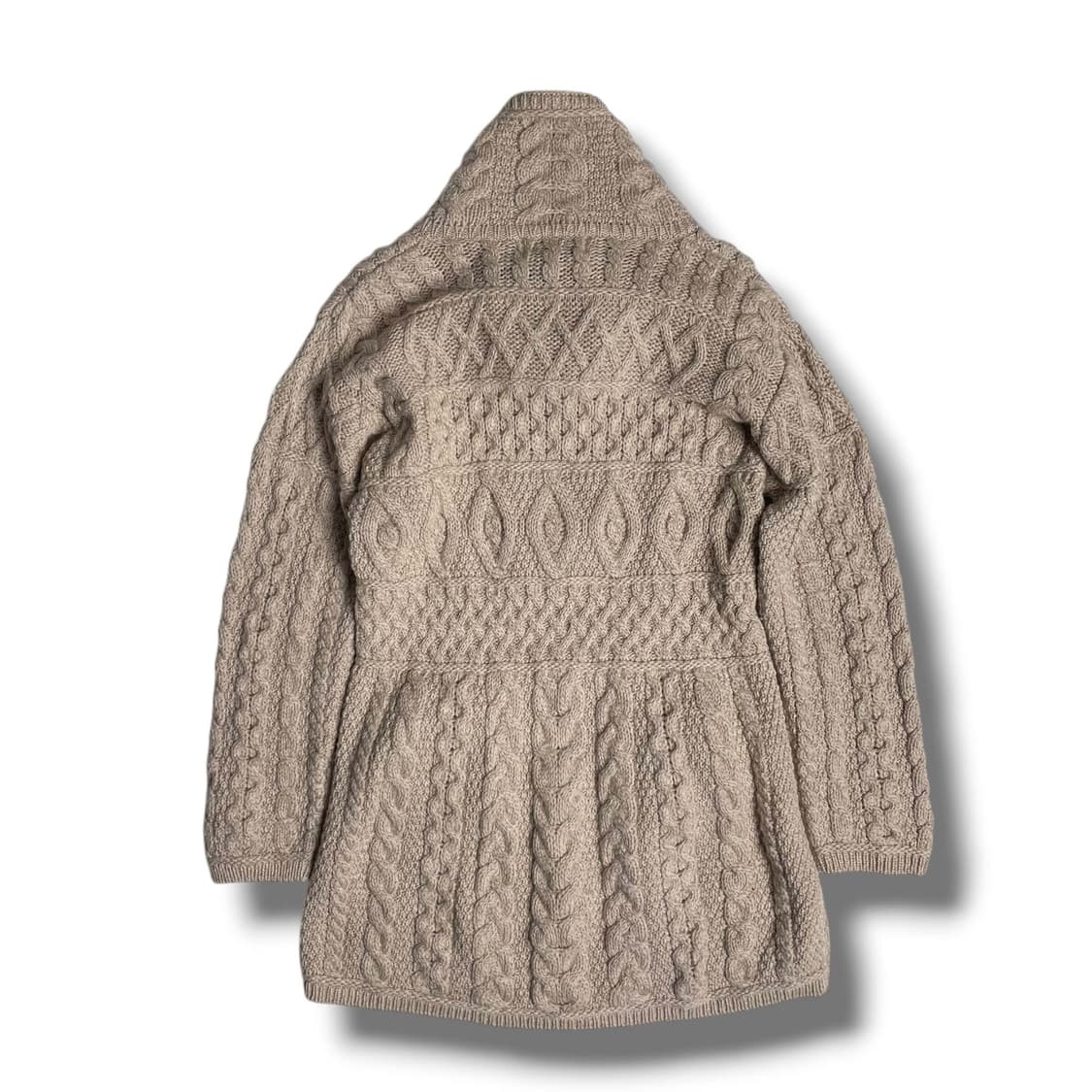 Aran crafts 울 100 하이넥 코트 (ireland)   상품이미지5