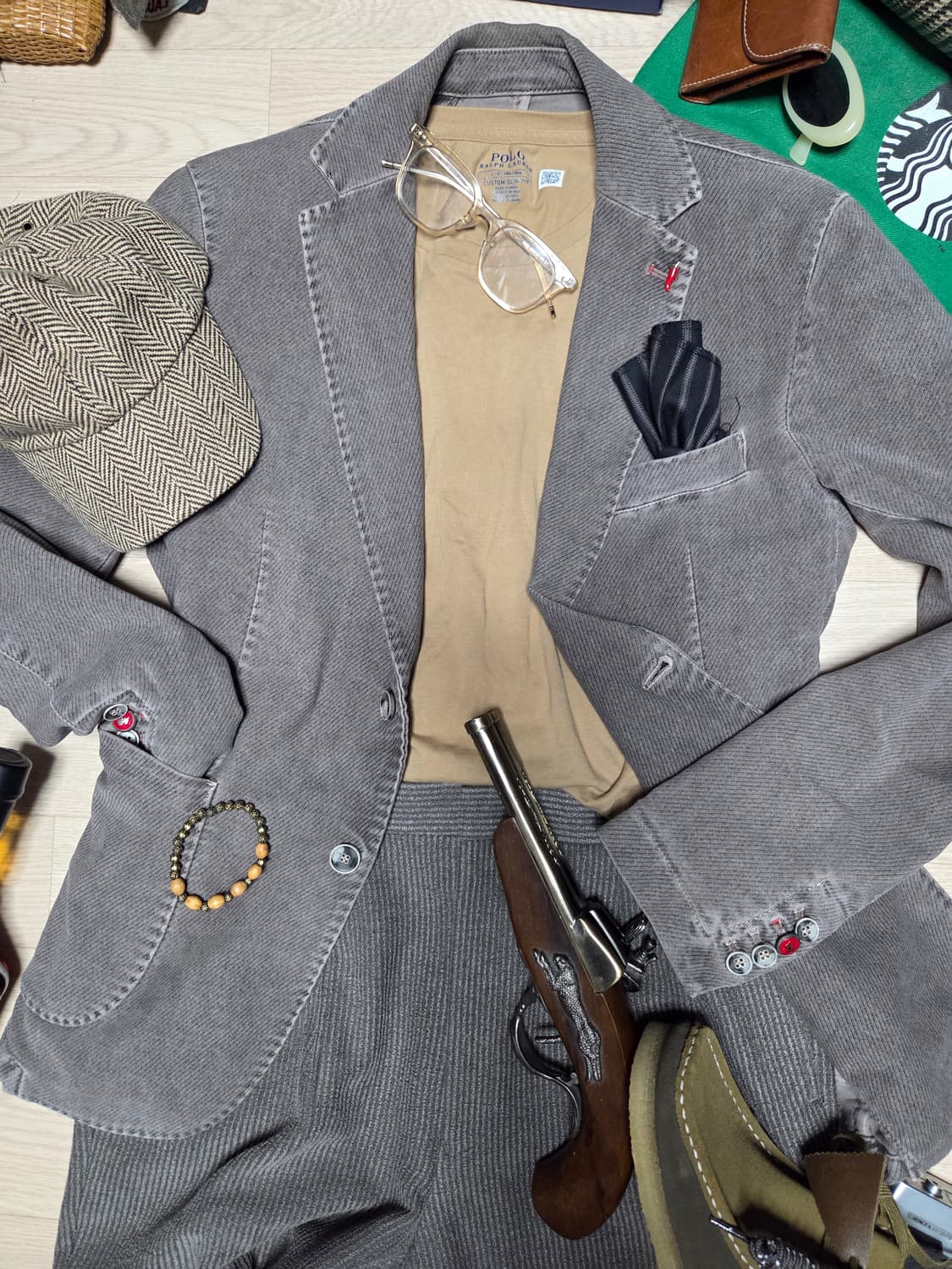 (ITALY)MULISH PREMIUM 블레이저 자켓 빈티지워싱 상품이미지1