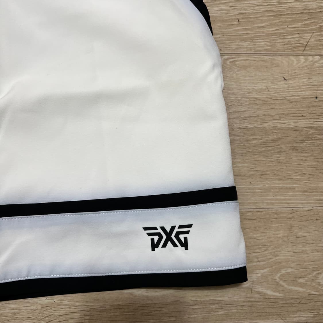 PXG 여성 골프웨어 배색 라인 스판 골프 스커트 [화이트] S 상품이미지2