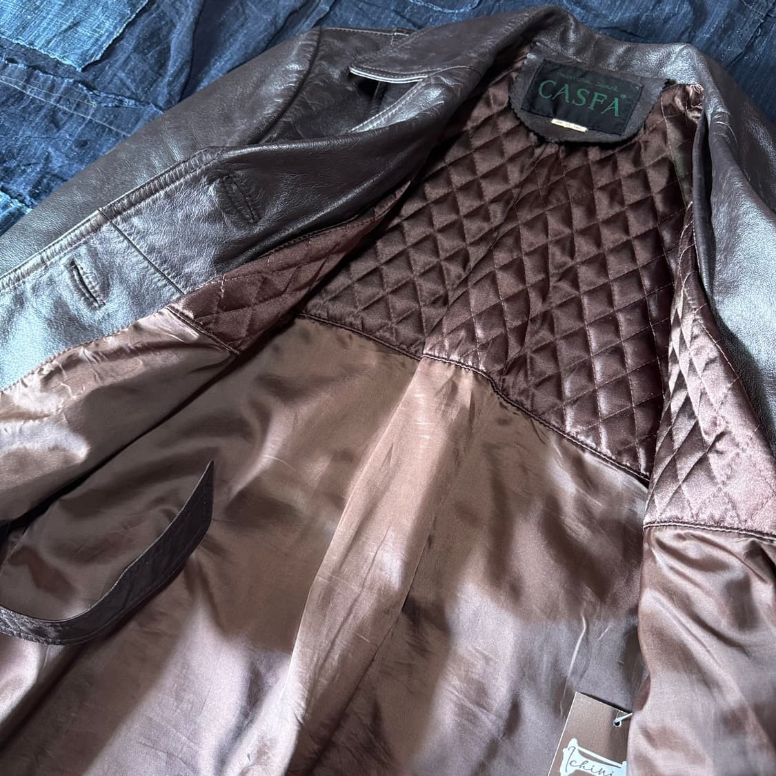 CASFA 카우하이드 벨티드 자켓 55-66 상품이미지4