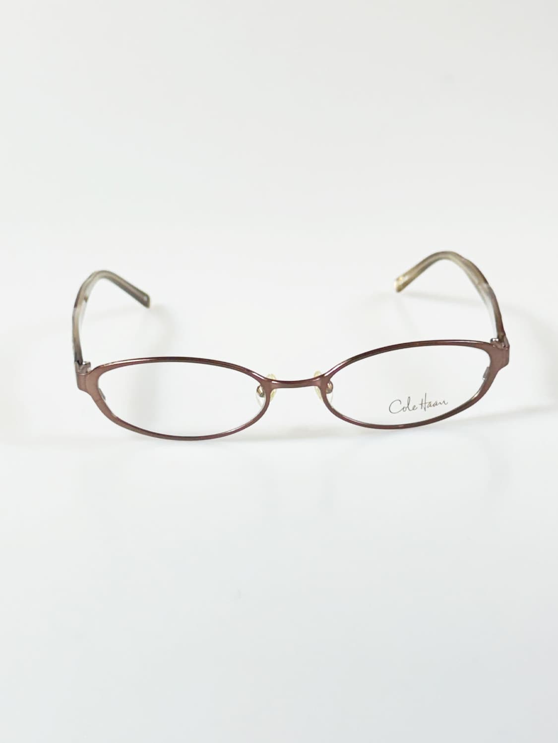 Cole Haan 브라운 슬림 오벌 프레임 빈티지 안경 상품이미지2