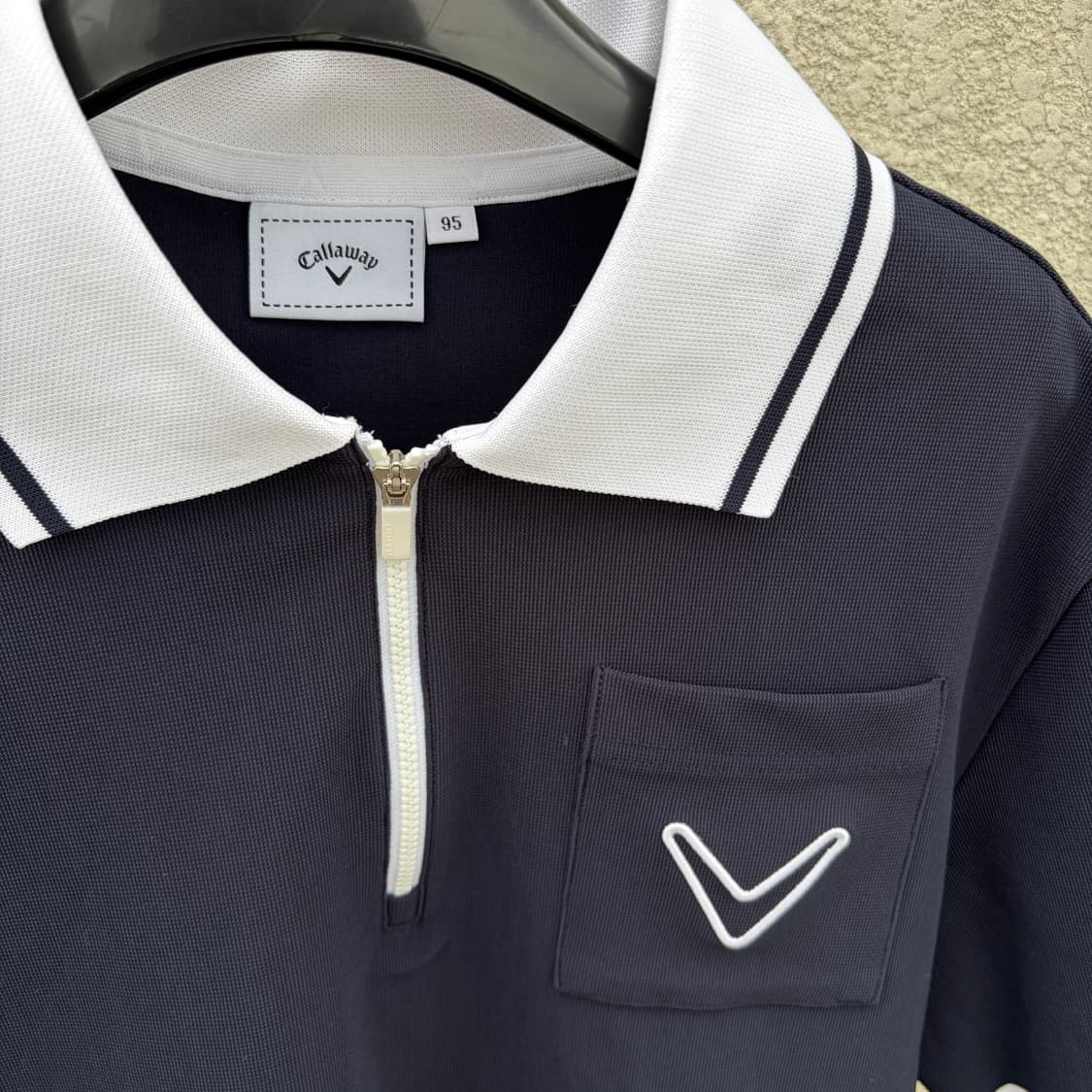 95)캘러웨이 포켓로고 카라넥 집업 티셔츠 상품이미지3