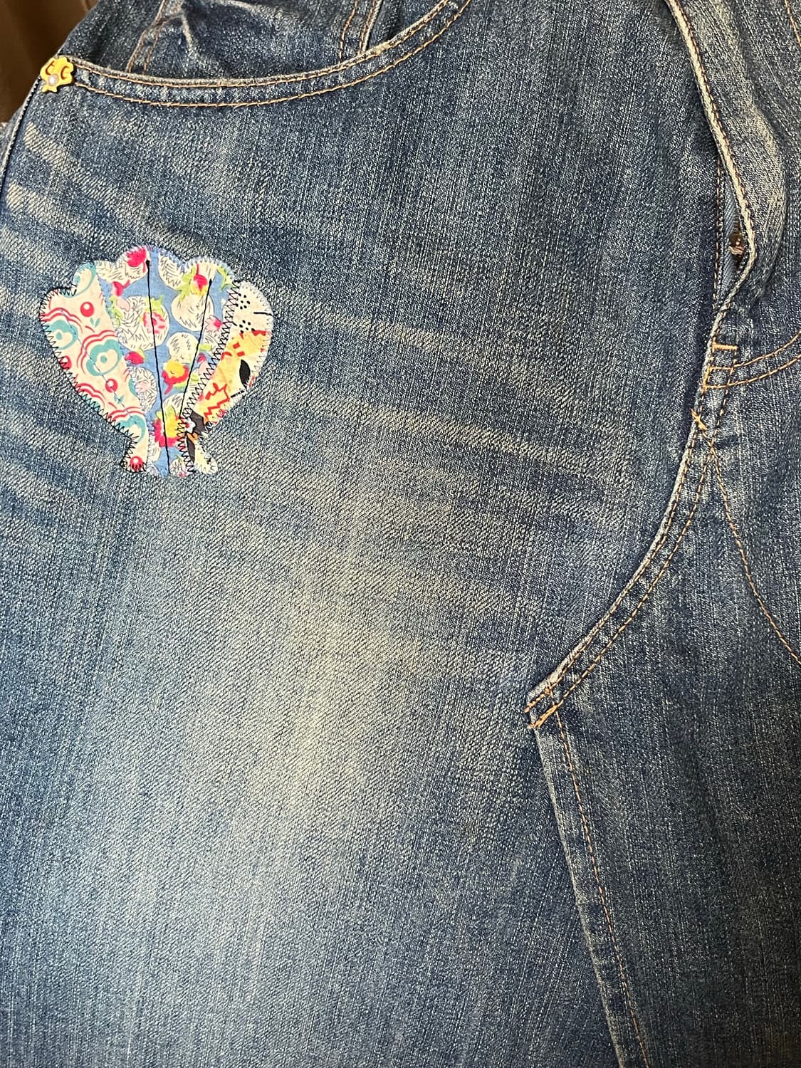 츠모리 치사토 빈티지 모리걸 패치워크 스커트 상품이미지10