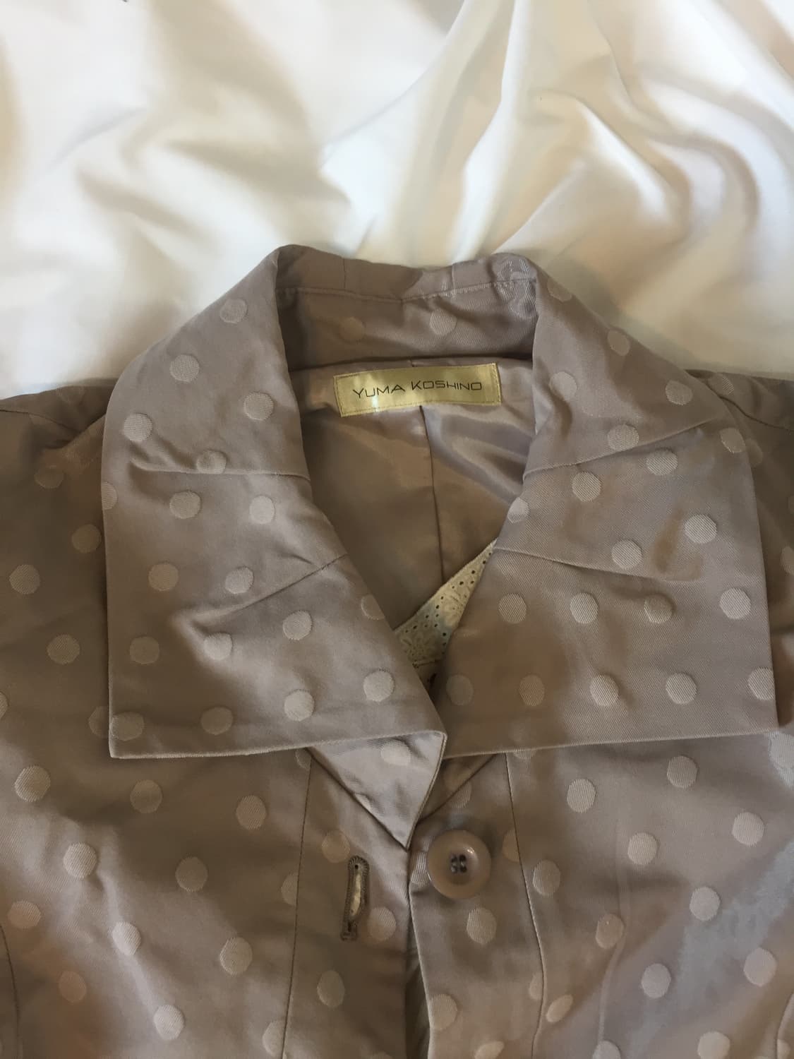 YUMA KOSHINO 도트 버튼 자켓 상품이미지3