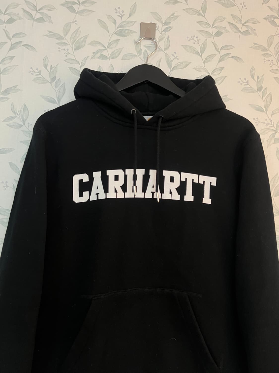 칼하트 블랙 로고 후드티 M 상품이미지2