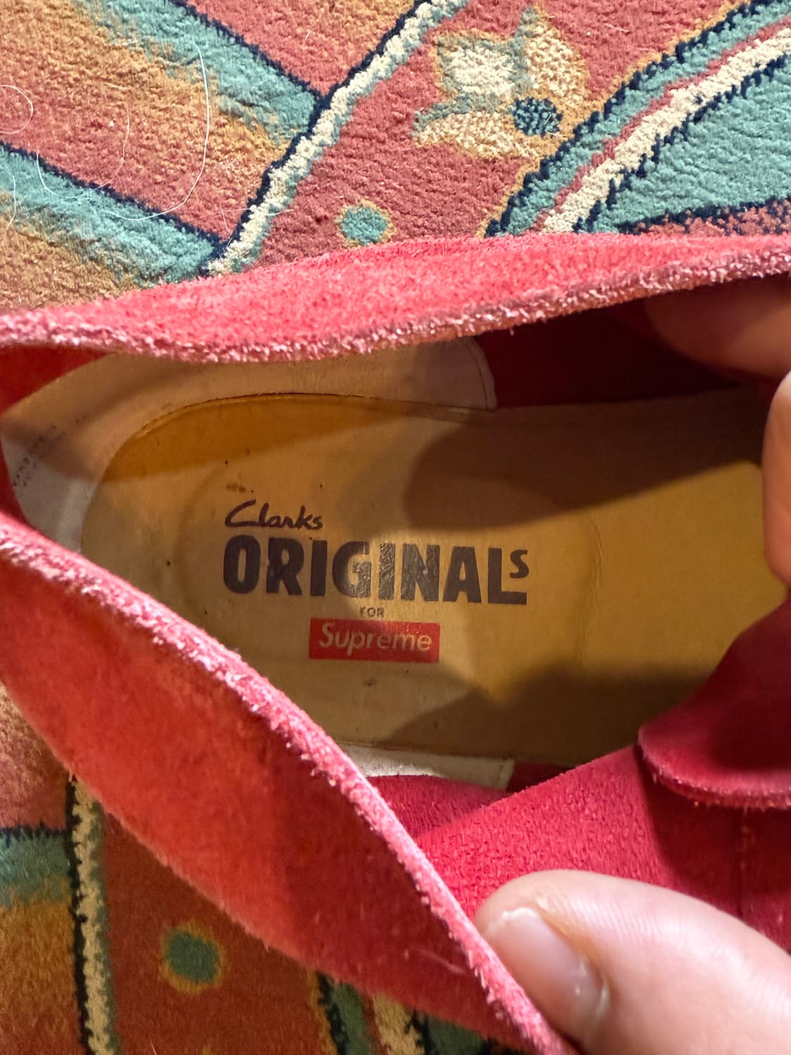 Clarks Originals x Supreme 데저트 맵 부츠 레드 스 상품이미지6