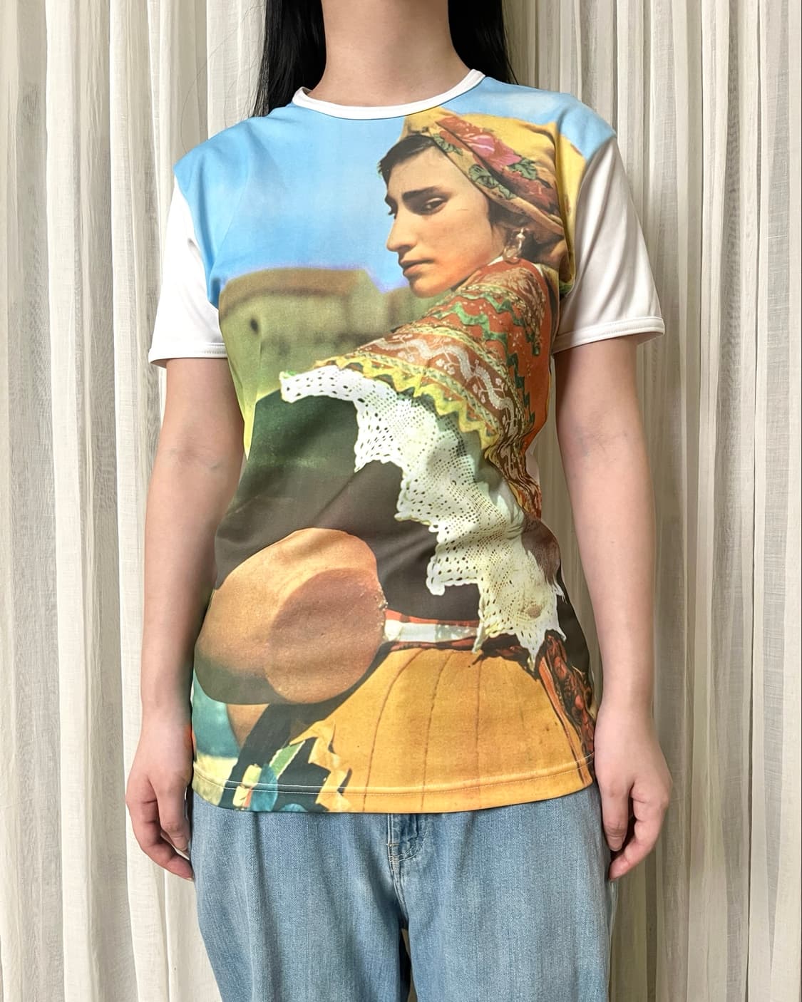 폴스미스 에스닉 우먼 풀프린트 티셔츠 paul smith 상품이미지8