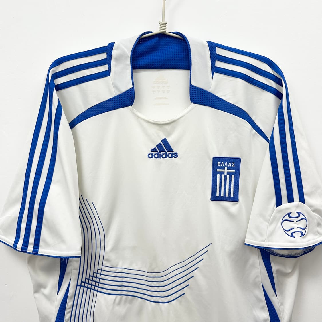 아디다스 그리스 국대 06-08시즌 홈 노마킹 유니폼 해외L 상품이미지2