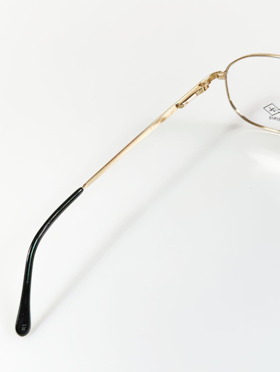 90s ROSSINIS 골드 메탈 슬림 스퀘어 빈티지 안경 상품이미지7