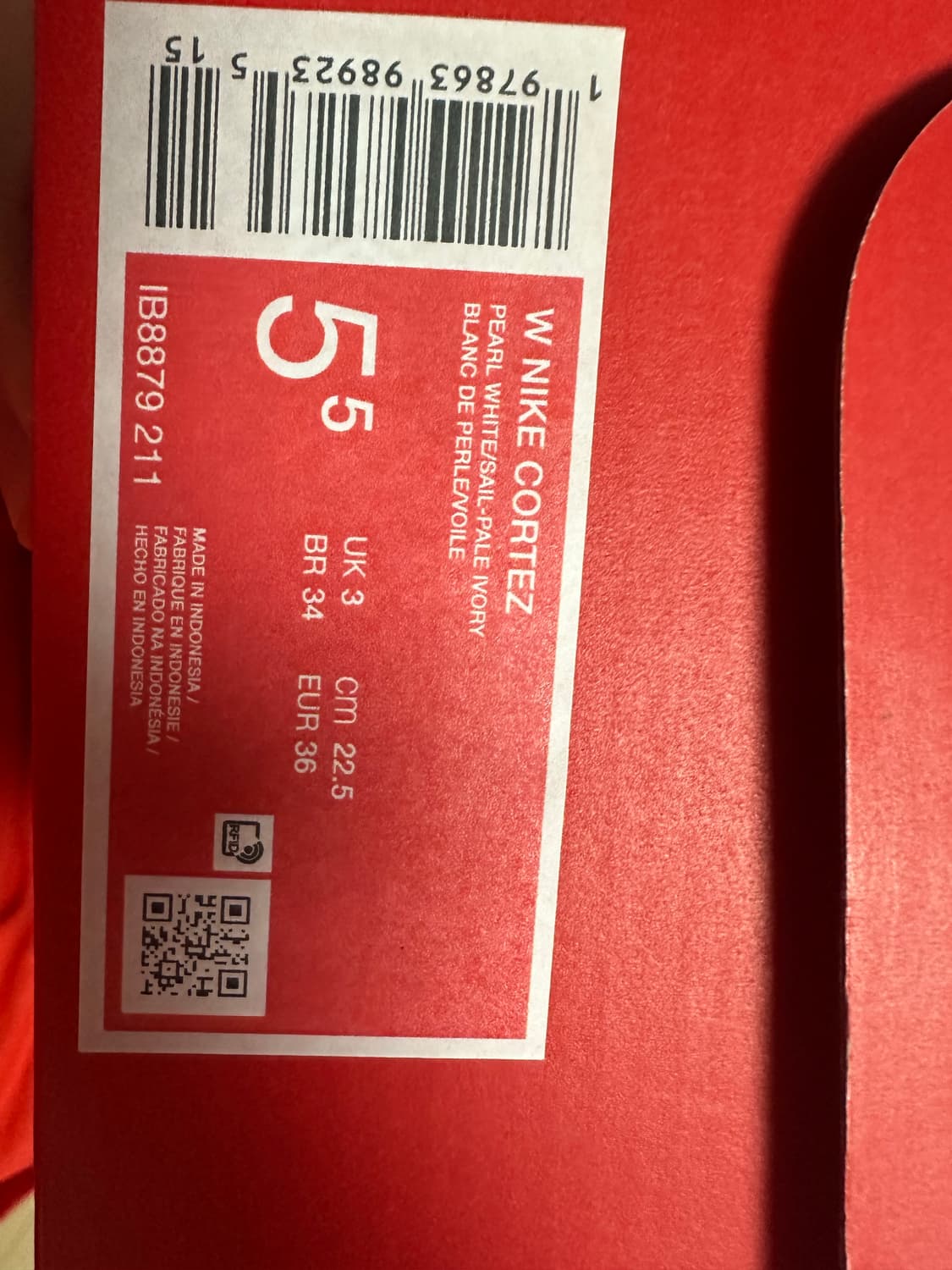 (W) 나이키 코르테즈 펄 화이트 페일 아이보리 상품이미지2