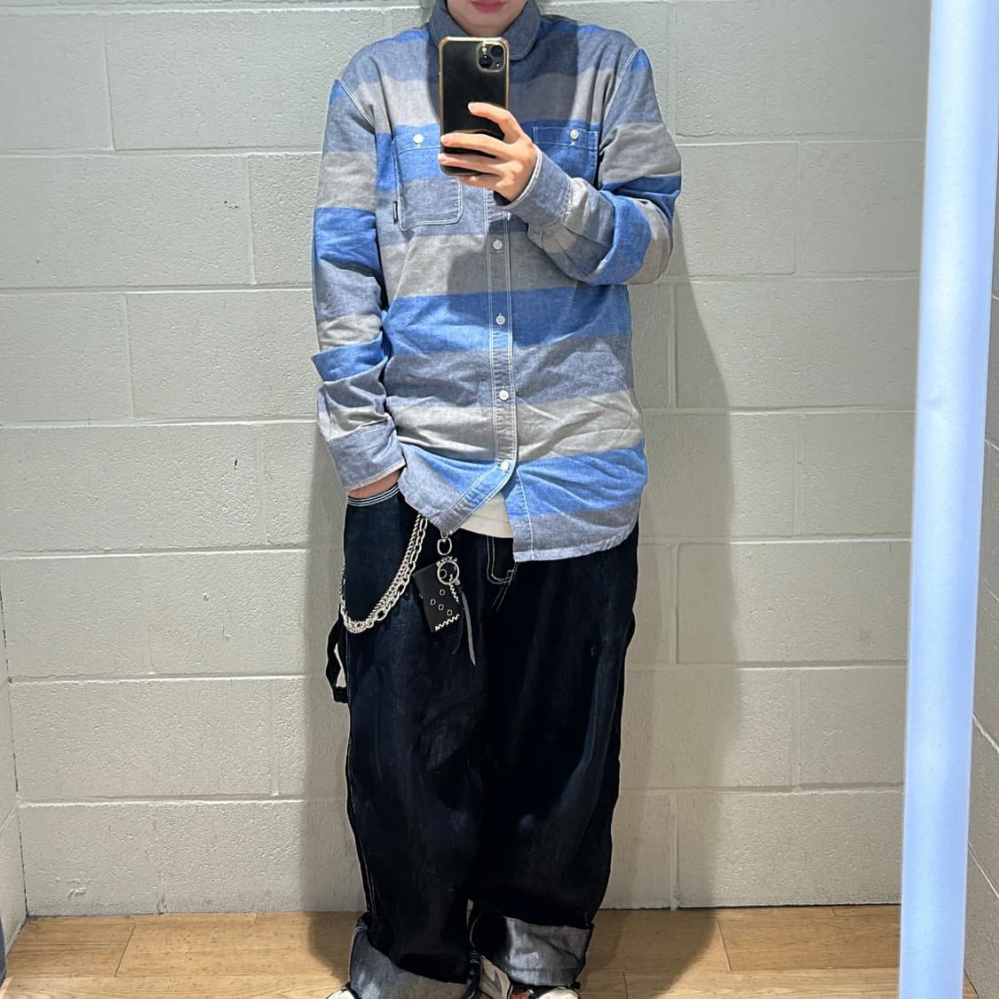 DIESEL Biker Stripe Shirts 상품이미지2