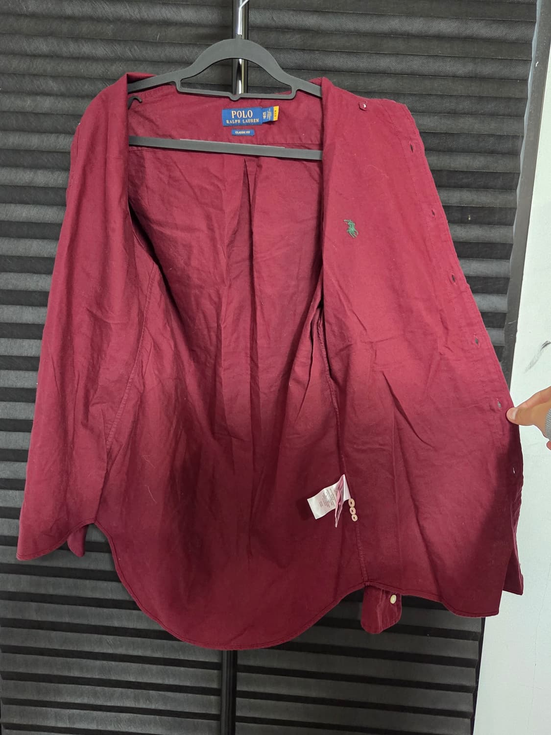 [폴로 랄프로렌] 버건디 포니 옥스포드 셔츠 판매합니다. 상품이미지5