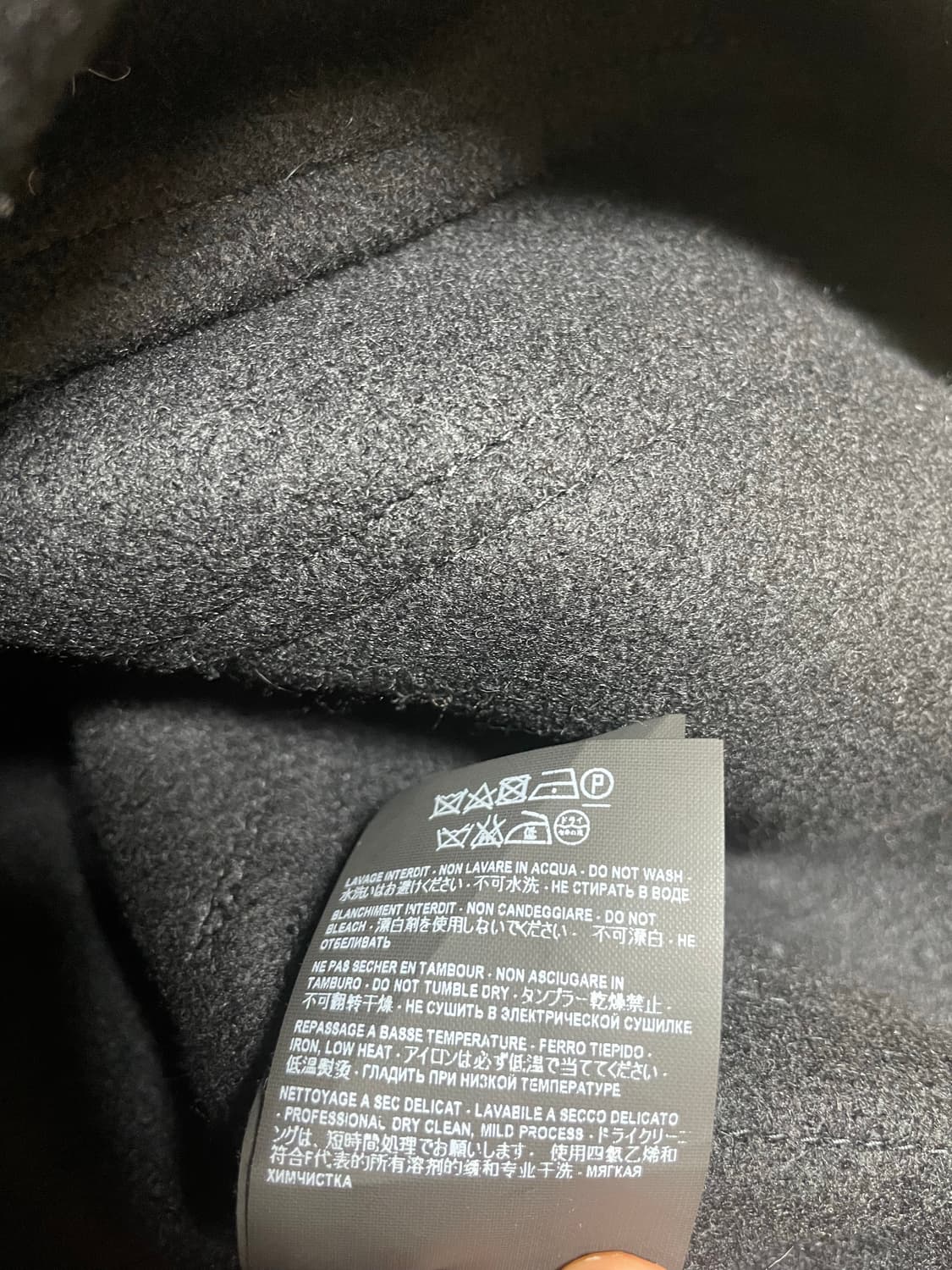 15fw 에디 생로랑 헤비멜튼 울 더플 코트 상품이미지8