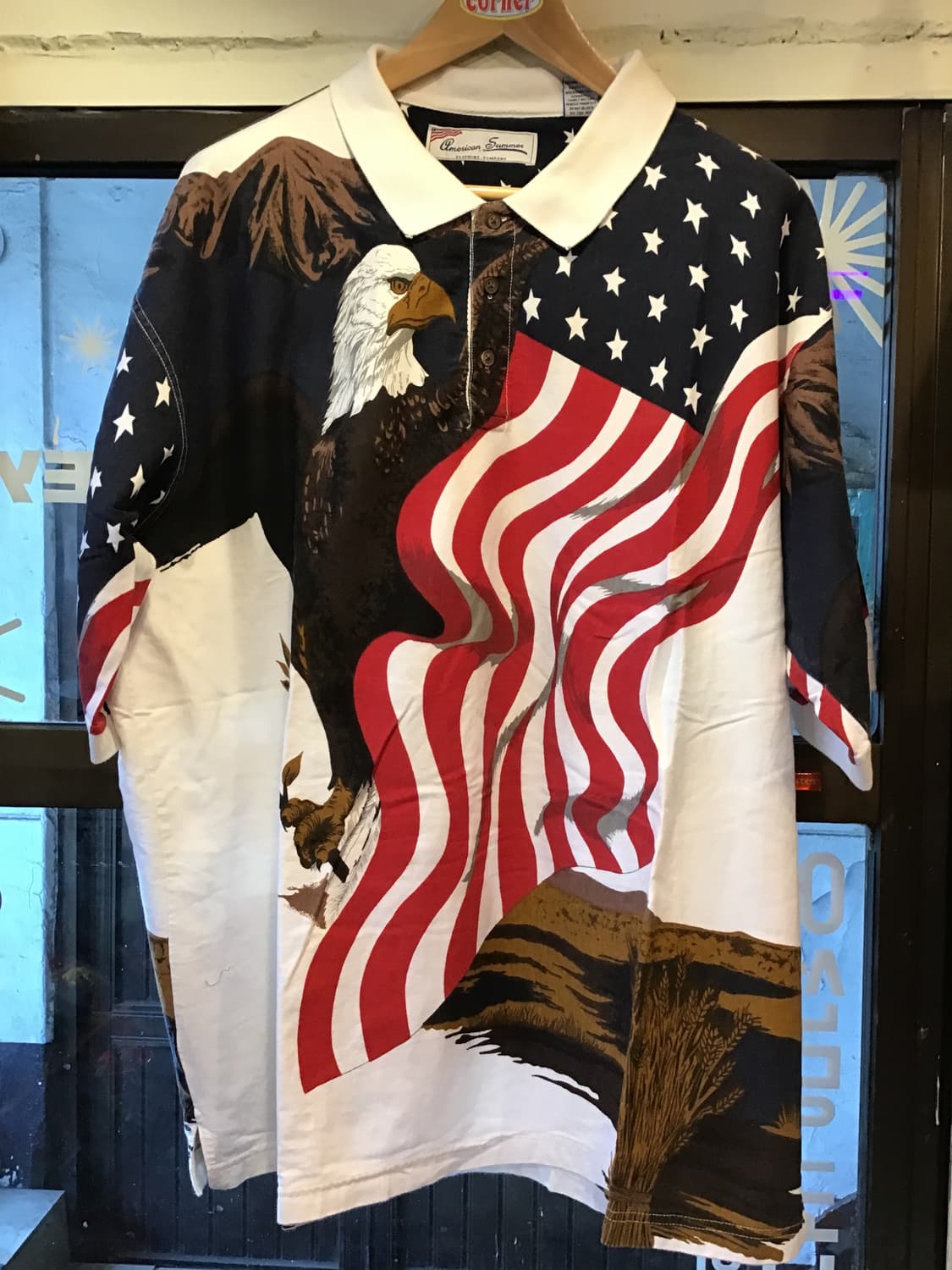 성조기 빈티지 카라티 상품이미지1