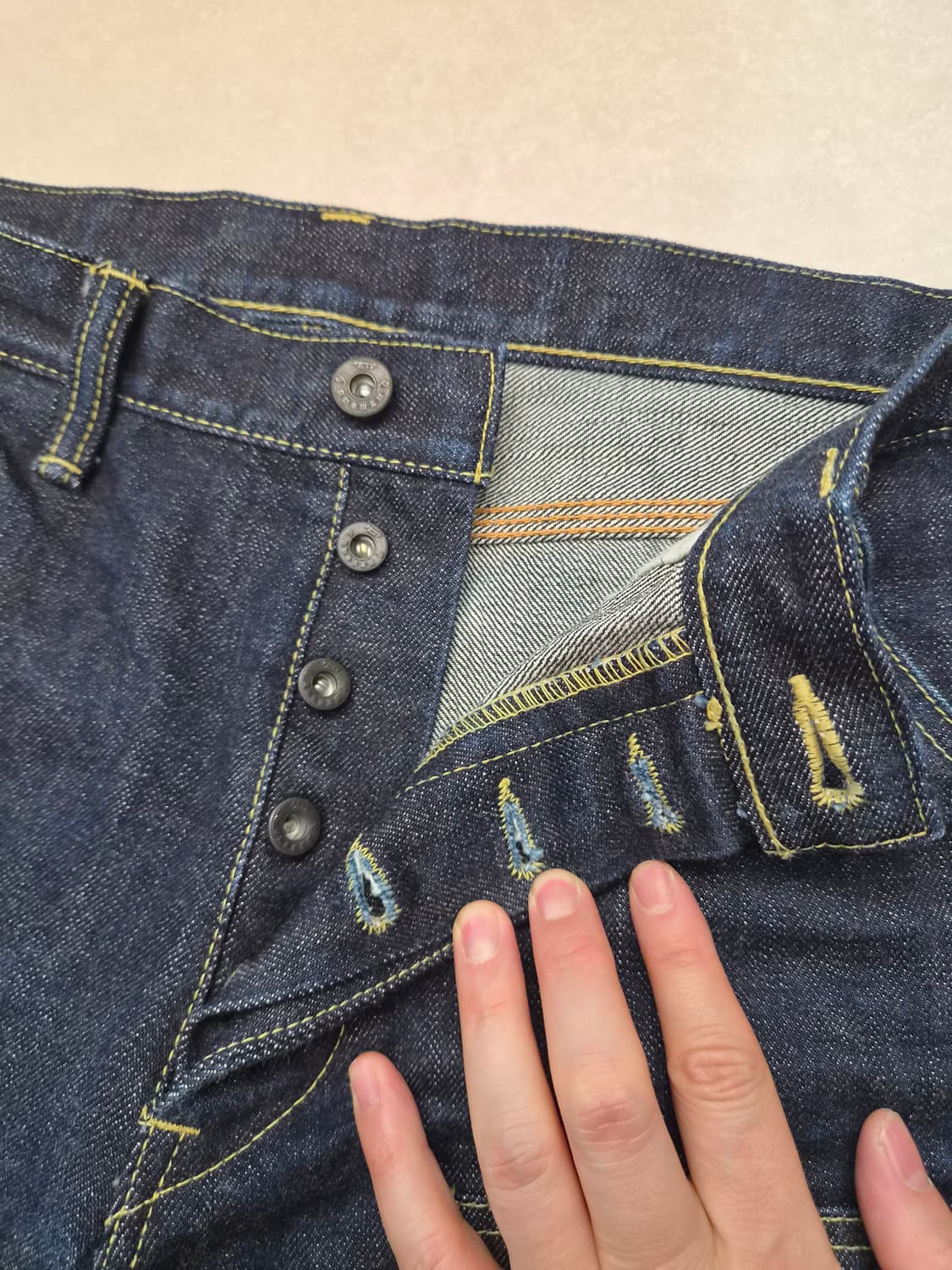 사무라이진 16온스 더블니 데님팬츠 36 상품이미지7