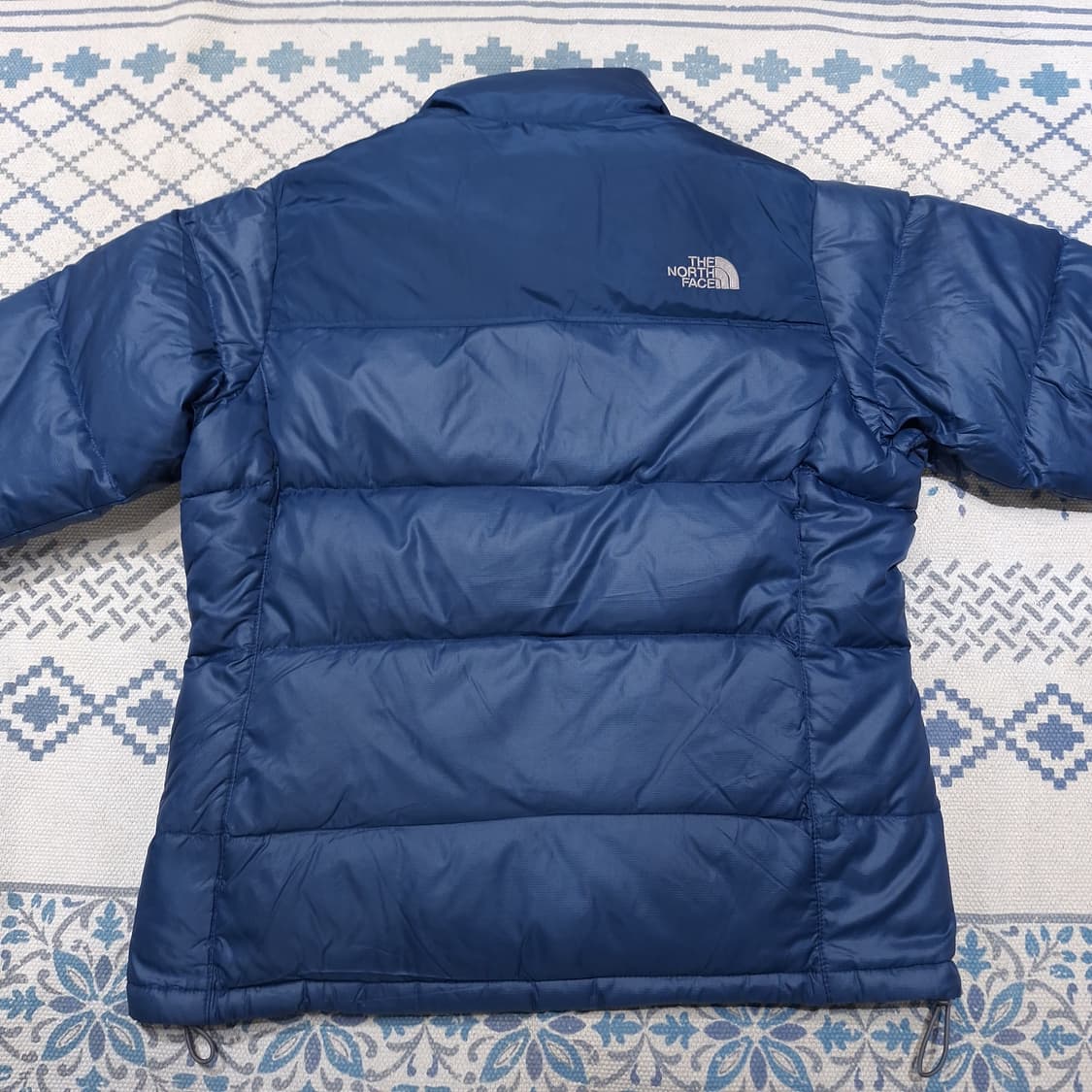 노스페이스 700 블루 톤톤 자수로고 눕시 거위털 구스다운 패딩 점퍼 상품이미지9