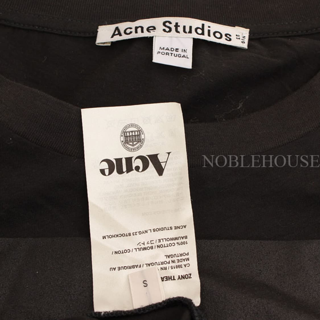 아크네 다크그린 레터링 프린팅 민소매 티셔츠(S) 상품이미지4