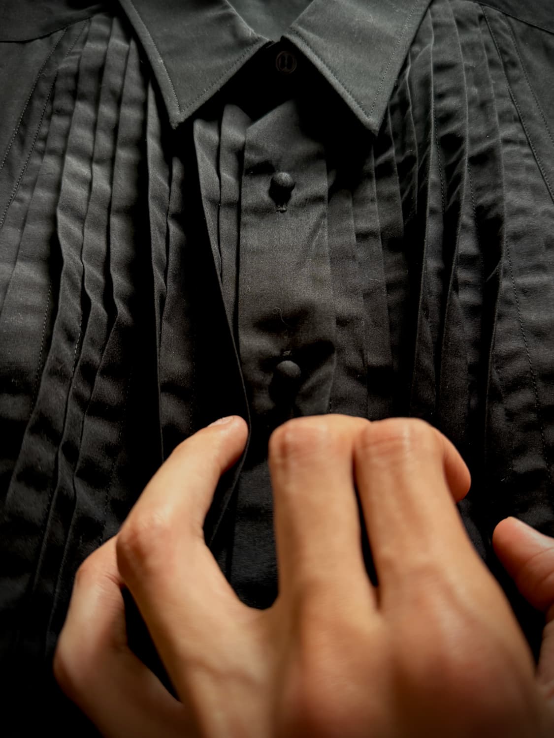 Lad Musician pleated bib shirt 상품이미지6
