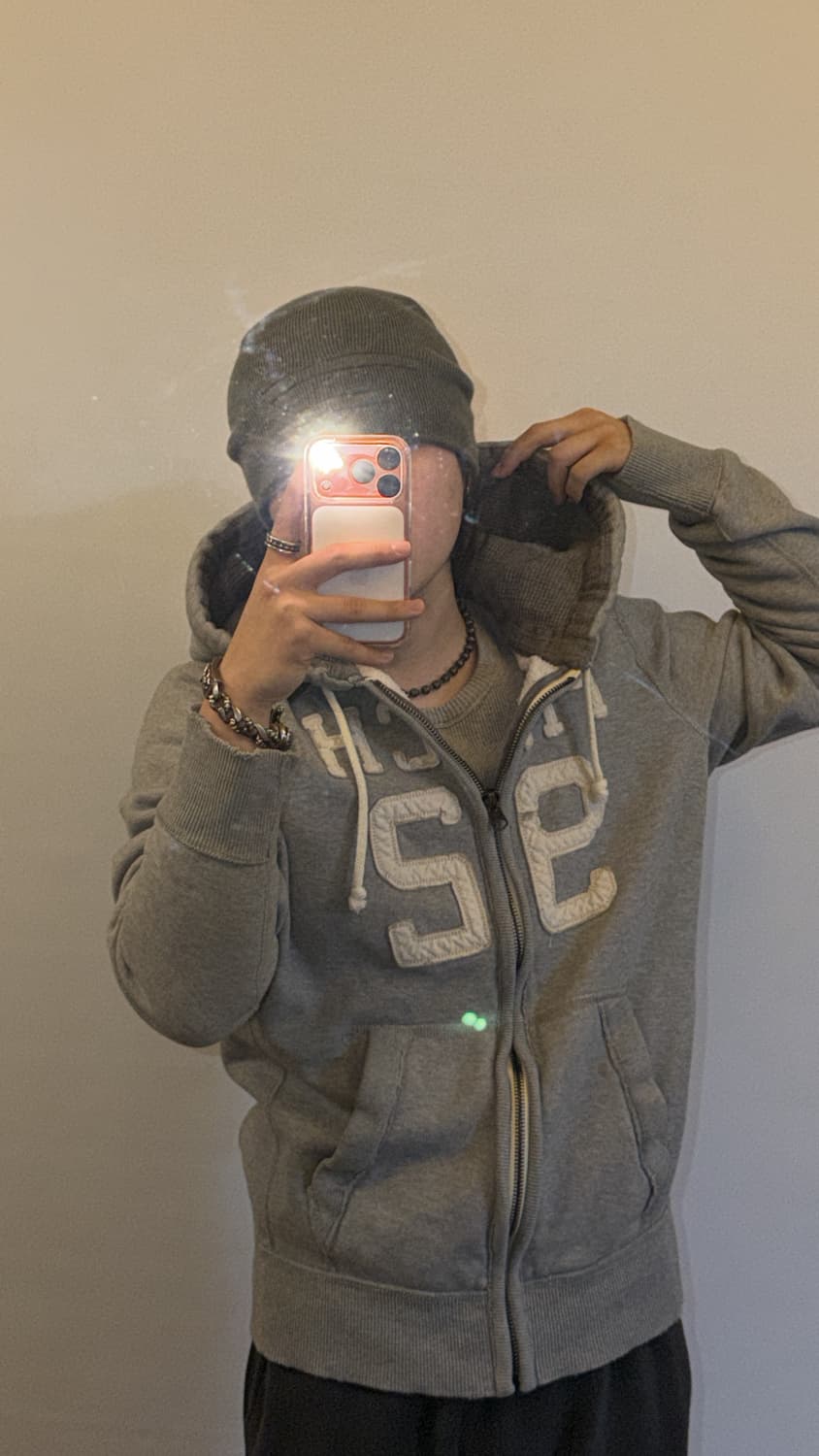 아베크롬비 빅로고 후드집업 상품이미지1