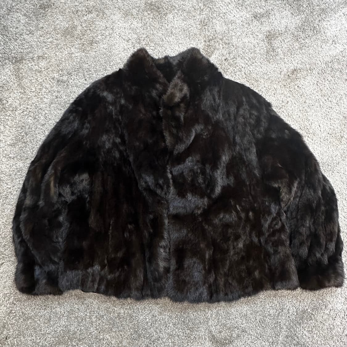 빈티지 캐나다 블랙브라운 밍크 숏 퍼자켓M 상품이미지6
