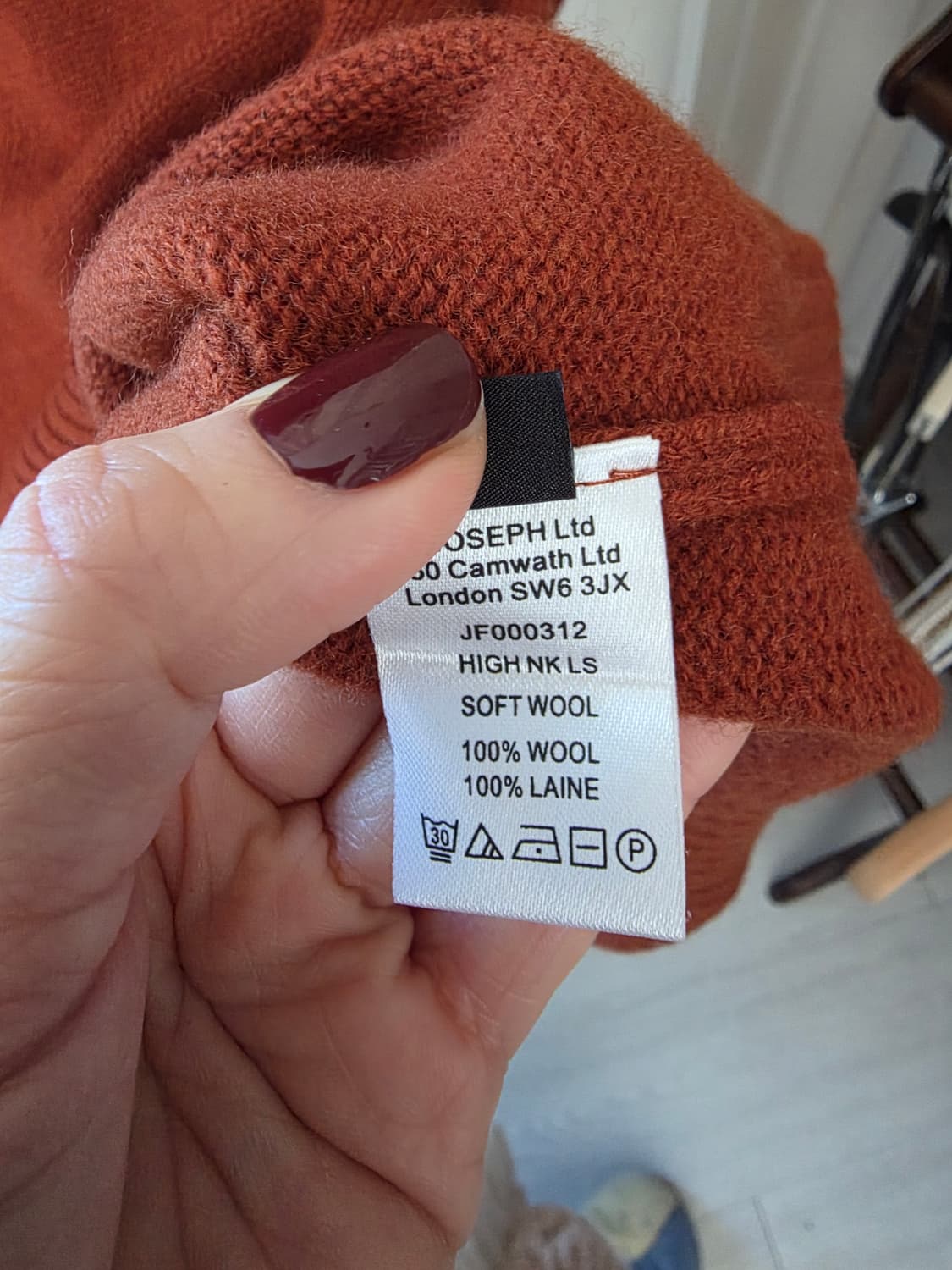 조세프 오렌지  죠셉 브라운 넥 니트 스웨터 joseph 상품이미지5