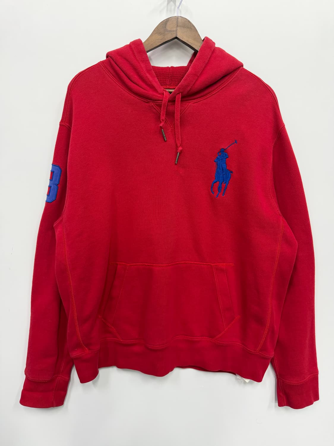 폴로랄프로렌 레드 후드티 상품이미지1