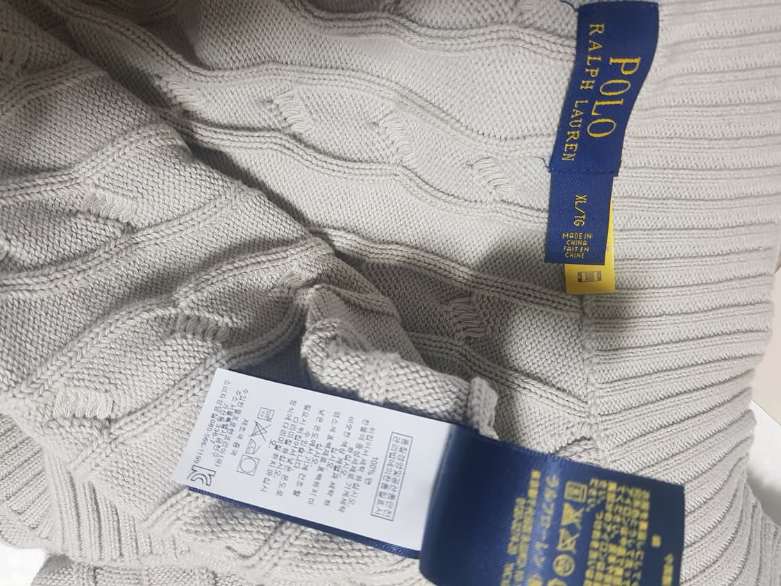 폴로 랄프로렌 남성 케이블 니트 코튼 풀 집업 상품이미지9