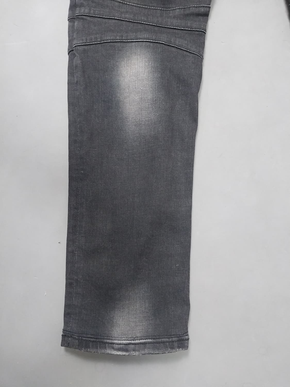 [34] 발망 블랙 워싱 디스덧댐 바이커진 청바지 상품이미지10