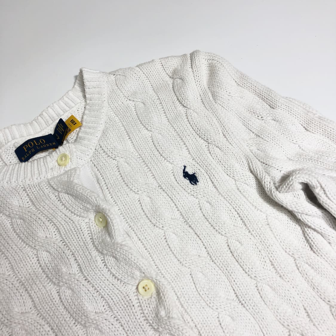 폴로 랄프로렌 케이블 니트 가디건 s 상품이미지4