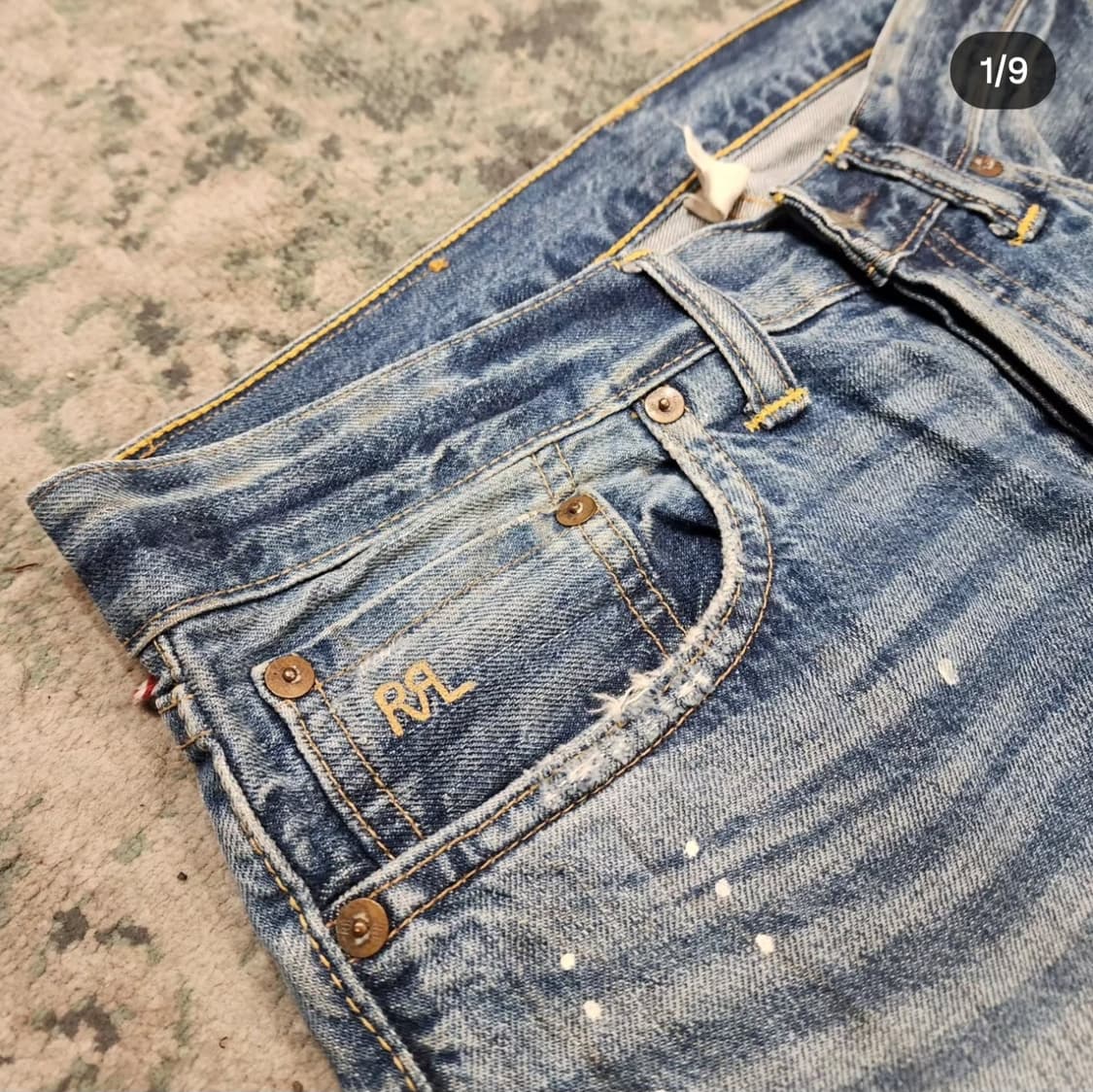 RRL 슬림스트레이트 더티진 상품이미지2