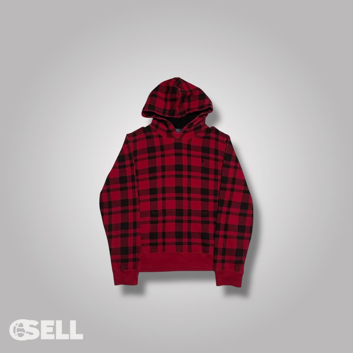 폴로 체크 후드티 상품이미지1